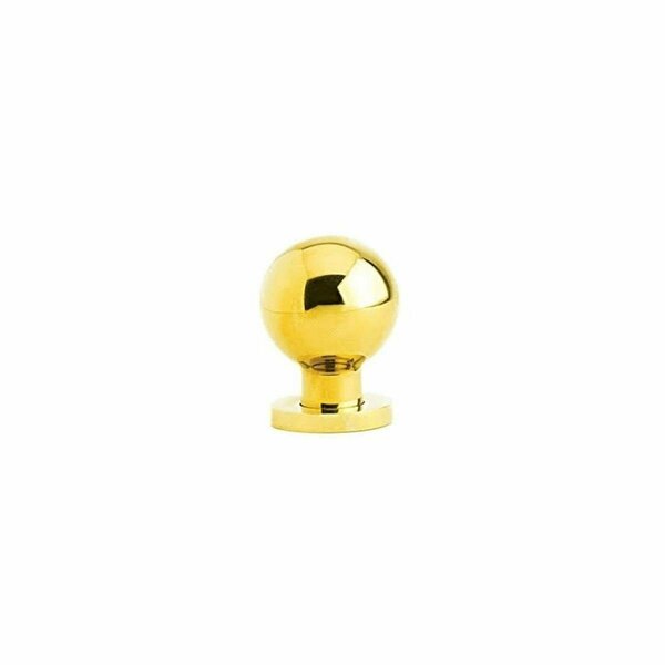 Kd Mobiliario 1 in. Modern Globe Cabinet Knob, Unlacquered Brass KD3251308